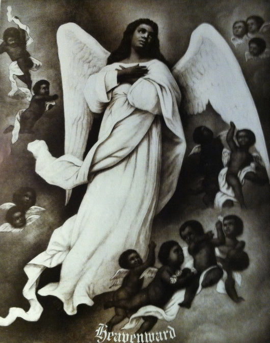 Vintage Poster of a black angel; 